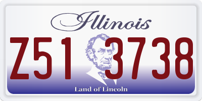 IL license plate Z513738