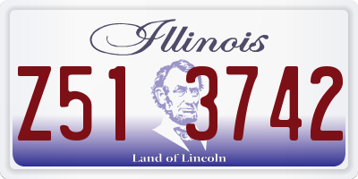 IL license plate Z513742