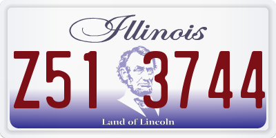 IL license plate Z513744