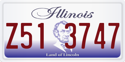 IL license plate Z513747