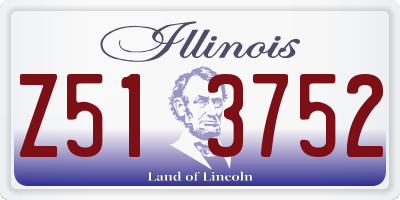 IL license plate Z513752