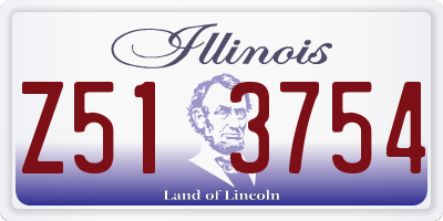 IL license plate Z513754