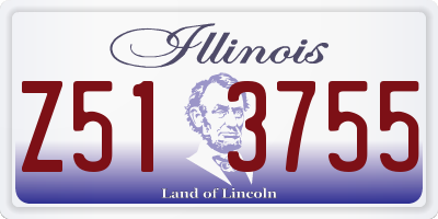 IL license plate Z513755