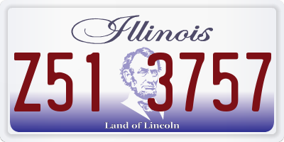 IL license plate Z513757
