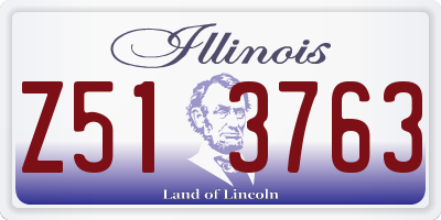 IL license plate Z513763
