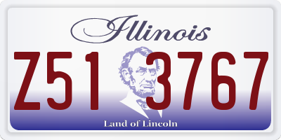 IL license plate Z513767
