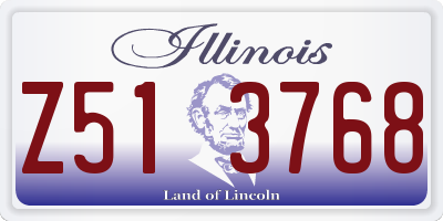 IL license plate Z513768