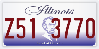 IL license plate Z513770
