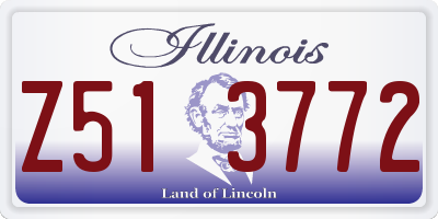 IL license plate Z513772