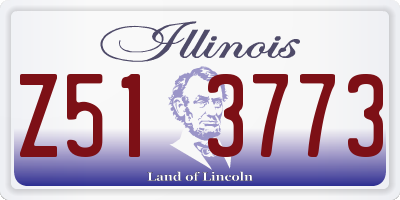 IL license plate Z513773