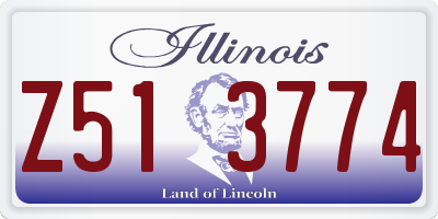 IL license plate Z513774