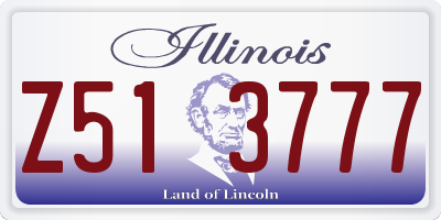 IL license plate Z513777