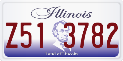 IL license plate Z513782