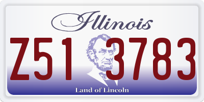 IL license plate Z513783
