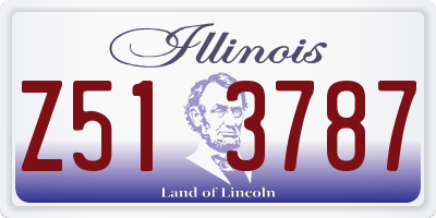 IL license plate Z513787