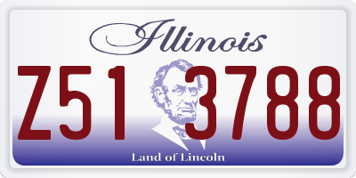 IL license plate Z513788