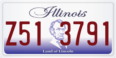 IL license plate Z513791