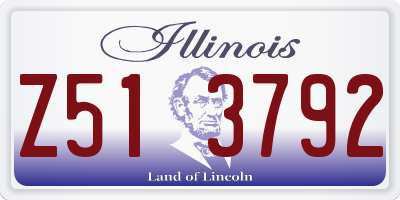 IL license plate Z513792