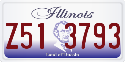 IL license plate Z513793