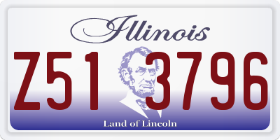 IL license plate Z513796