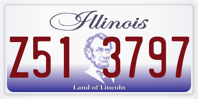 IL license plate Z513797