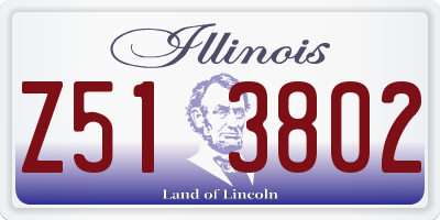 IL license plate Z513802