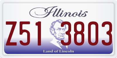 IL license plate Z513803