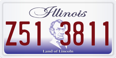 IL license plate Z513811