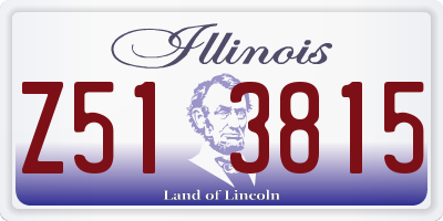 IL license plate Z513815