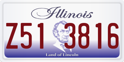IL license plate Z513816