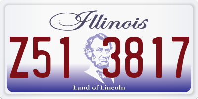 IL license plate Z513817