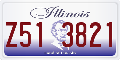 IL license plate Z513821