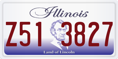 IL license plate Z513827
