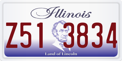 IL license plate Z513834