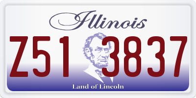 IL license plate Z513837