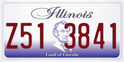 IL license plate Z513841
