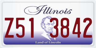 IL license plate Z513842