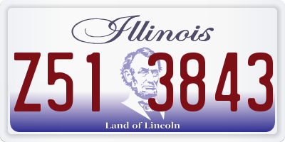 IL license plate Z513843