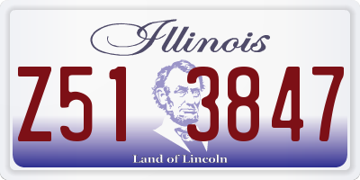 IL license plate Z513847