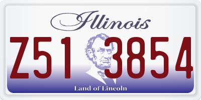 IL license plate Z513854