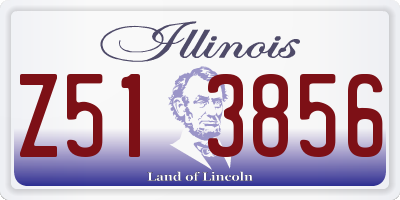 IL license plate Z513856