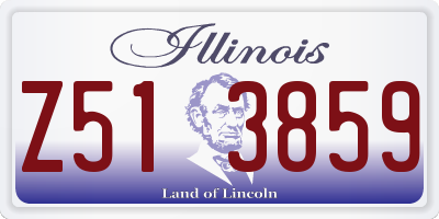 IL license plate Z513859