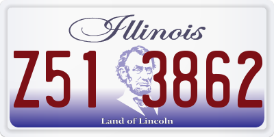 IL license plate Z513862