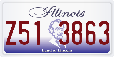 IL license plate Z513863