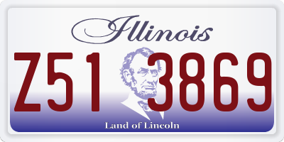 IL license plate Z513869