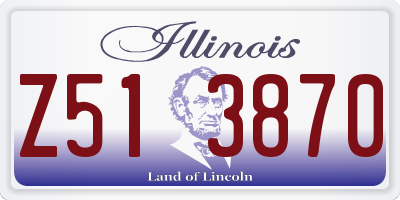 IL license plate Z513870