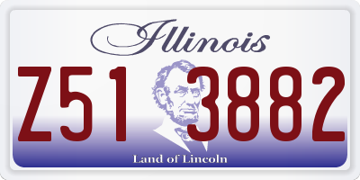 IL license plate Z513882