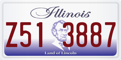 IL license plate Z513887