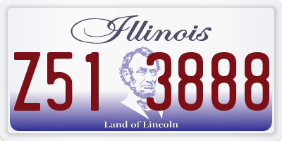 IL license plate Z513888