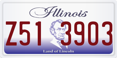 IL license plate Z513903